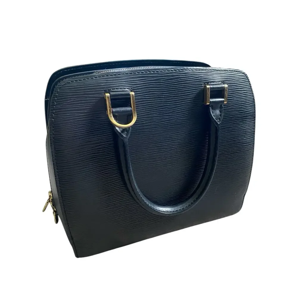 Louis Vuitton Pont Neuf Black Noir Epi Leather Handbag Purse Vintage Luxury Bag - Picture 5 of 16